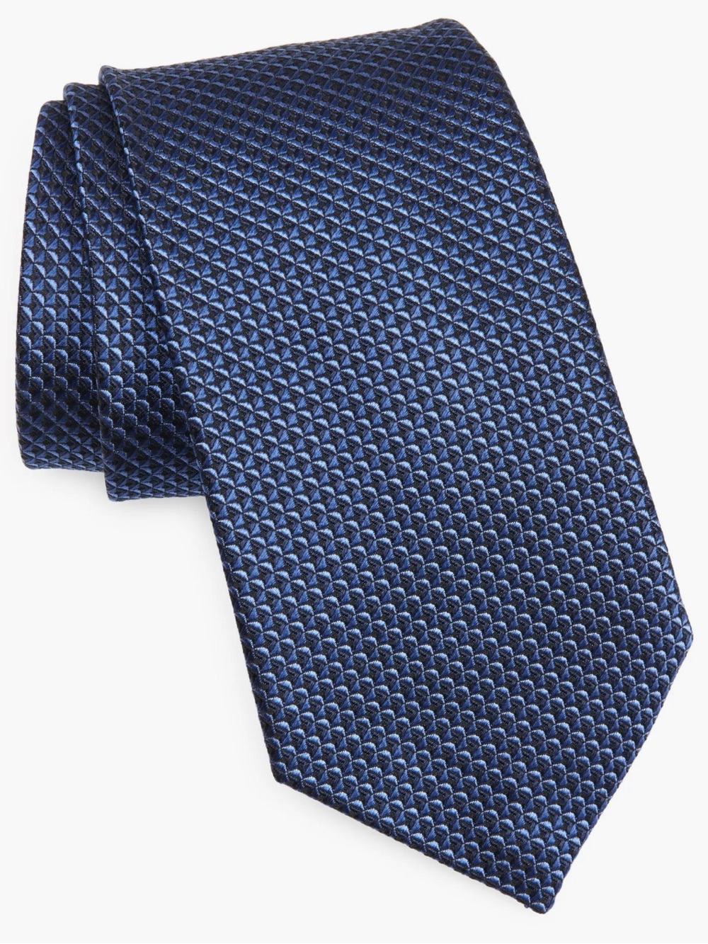 Navy Color Solid Silk Tie New with Tags | Nordstrom Men's Necktie | Size O/S